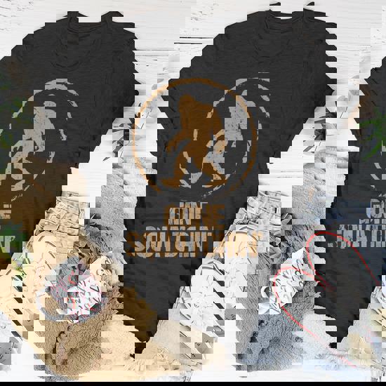 Gone Squatchin: Bigfoot Hunter Gone Squatching Sasquatch Tee Gone Squatchin: Bigfoot Hunter Gone Squatching Sasquatch Tee