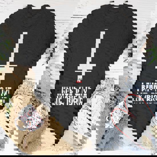 Inverted Cross |I Refuse To.. Quote Tee | Satanic Clothing Inverted Cross |I Refuse To.. Quote Tee | Satanic Clothing