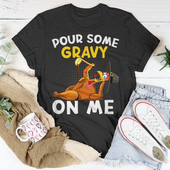 Pour Some Gravy On Me outlet Funny Thanksgiving Youth Hoodie Sweatshirt cute turkey thanksgiving crew gobble funny fall T-shirt