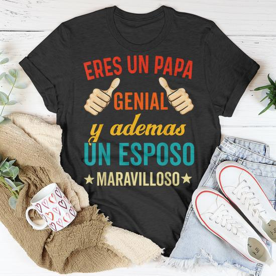 Regalos Para Papa Dia Del Padre Camiseta Mejor Esposo T-shirt - Thegiftio