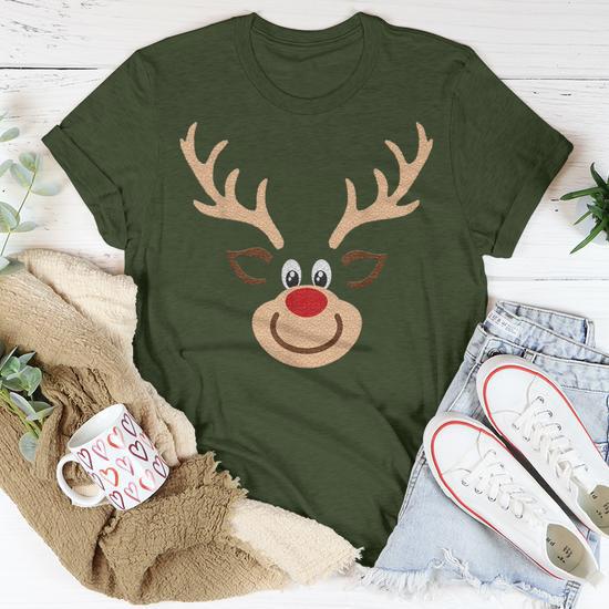 brown reindeer shirt