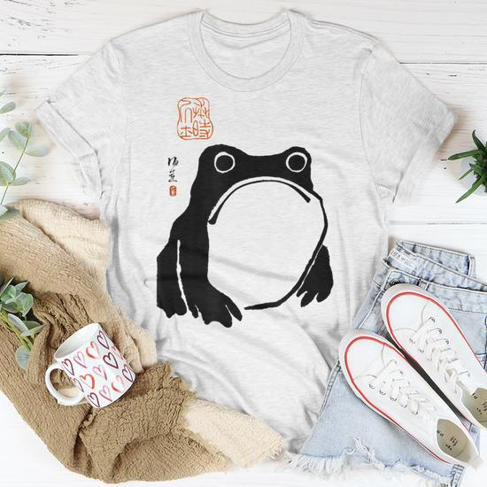 Grumpy Frog Japanese Frog Gifts Unisex T-Shirt