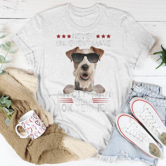 Never Underestimate An Old Man With A Fox Terrier T Shirt Mazezy