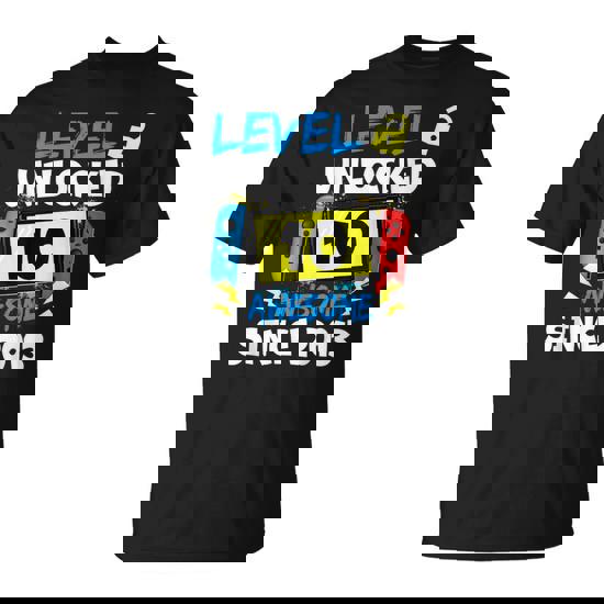 10Th Birthday Boy Level 10 Unlocked Awesome 2013 Video Gamer T-Shirt