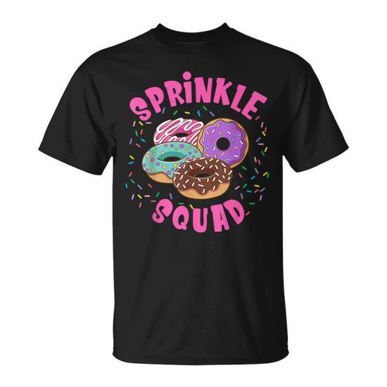 Donut Sprinkle Squad Graphic Sprinkle Donut T Shirt Seseable UK