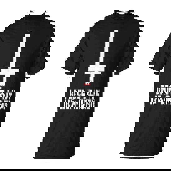 Inverted Cross |I Refuse To.. Quote Tee | Satanic Clothing Inverted Cross |I Refuse To.. Quote Tee | Satanic Clothing