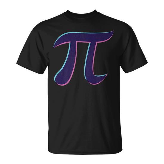 Pi Day Retro Vaporwave 80s 90s Style Funny Math Lover Gift Pi Day Funny Gifts Unisex T-Shirt