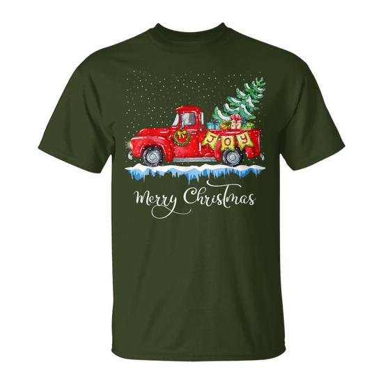 red truck christmas shirt