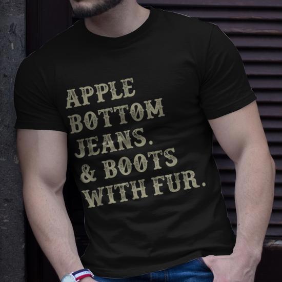 Apple bottom t shirt sale