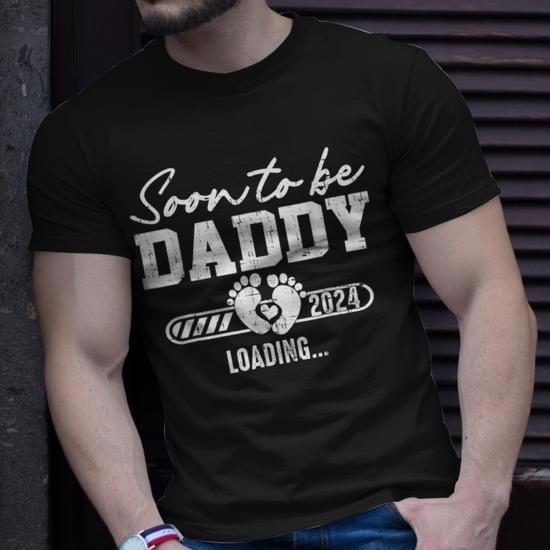 Promoted To Daddy 2022 T-Shirt - First Time Dad Gift, Black, Large, 50% Cotton Comfort Fit - View #2