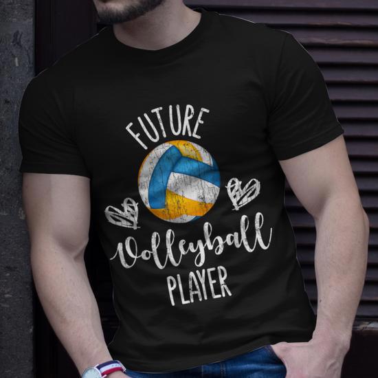 Future Volleyball Player Graphic T shirt Thegiftio UK