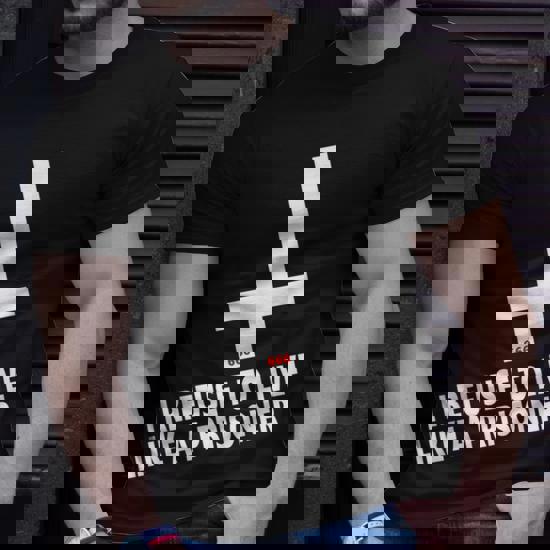 Inverted Cross |I Refuse To.. Quote Tee | Satanic Clothing Inverted Cross |I Refuse To.. Quote Tee | Satanic Clothing