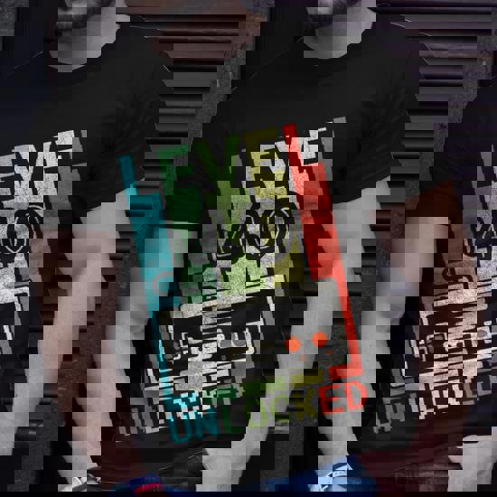 Level 40 Unlocked Shirt Funny Video Gamer 40th Birthday Gift T-Shirt Level 40 Unlocked Shirt Funny Video Gamer 40th Birthday Gift T-Shirt