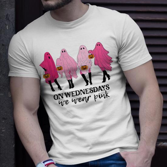 Cool Wind In My Hair Halloween Women's T-Shirt - Pink Graphic Tee, Size X-Large - View #4