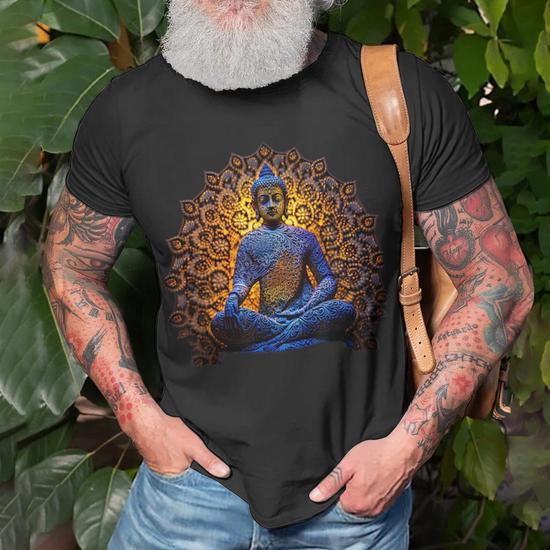 Buddha Statue Yoga Buddhist Zen Buddhism Meditation Unisex T-Shirt