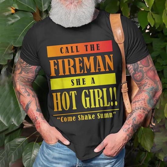 Dababy Call Da Fireman She A Hot Girl Unisex T-Shirt - Side View