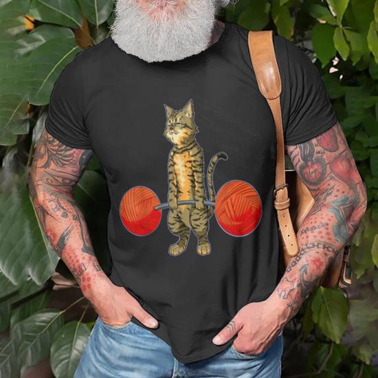 Cat hotsell weightlifting shirt