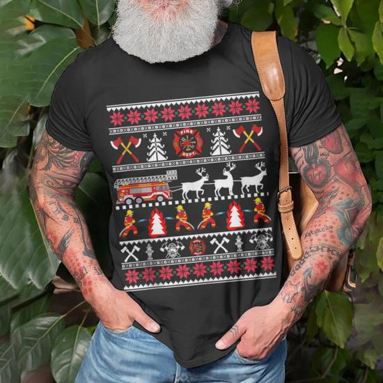 Fireman ugly sweater best sale