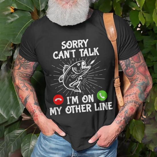 T-shirt Humour "KEEP CALM I'M A ANGLER" - Pêcheur Pêche Funny - Fruit Of The Loom