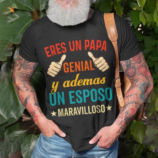 Regalos Para Papa Dia Del Padre Camiseta Mejor Esposo T shirt Thegiftio