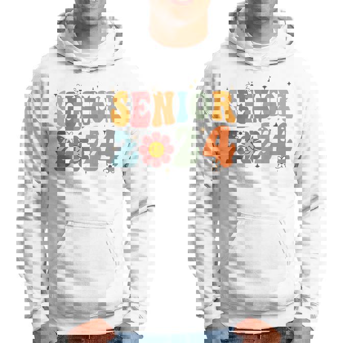 Senior 2025 Class Of 2025 Seniors Graduation 24 Groovy Hoodie Mazezy