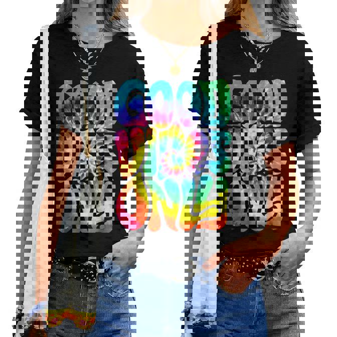 Groovy 70'S Tie Dye Vintage 70S Retro 70'S Hippie Costume Women Tshirt