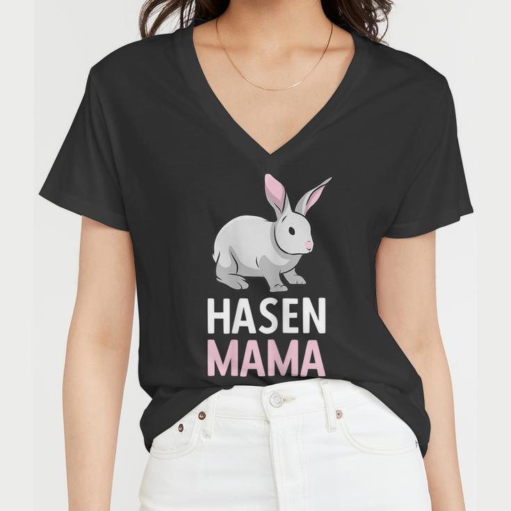 Rabbit Mum Rabbit Mother Pet Long Ear Gift For Womens Gift For Women Women V-Neck T-Shirt