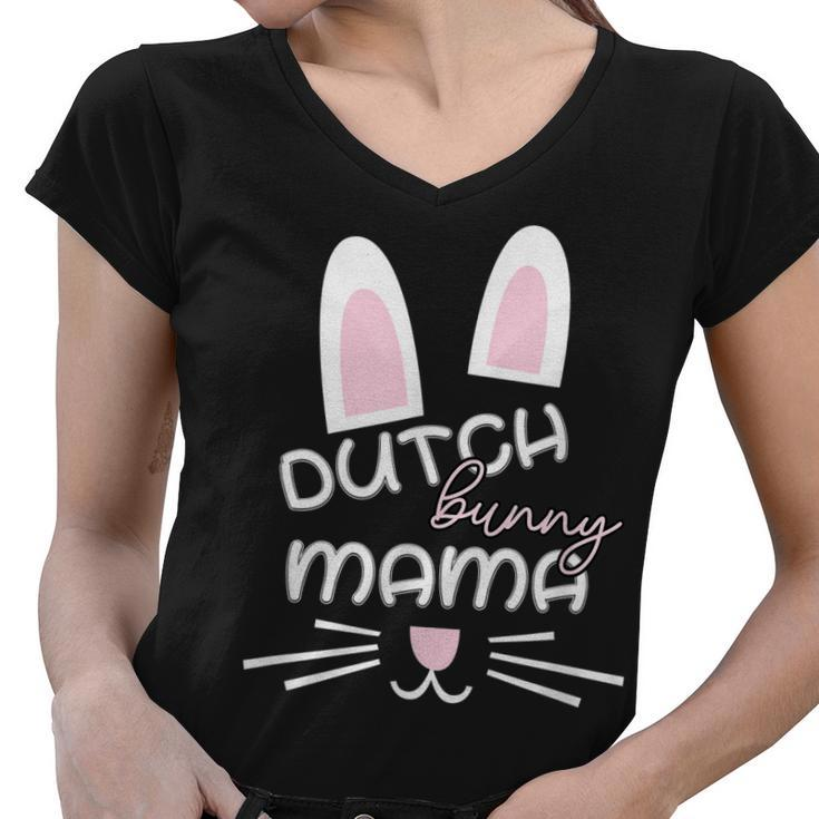 Dutch Rabbit Mum Rabbit Lover  Gift For Women Women V-Neck T-Shirt
