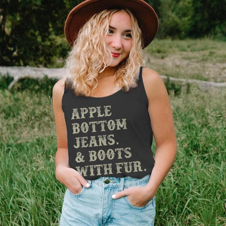 Apple Bottom Jeans And Boots With Fur Tank Top