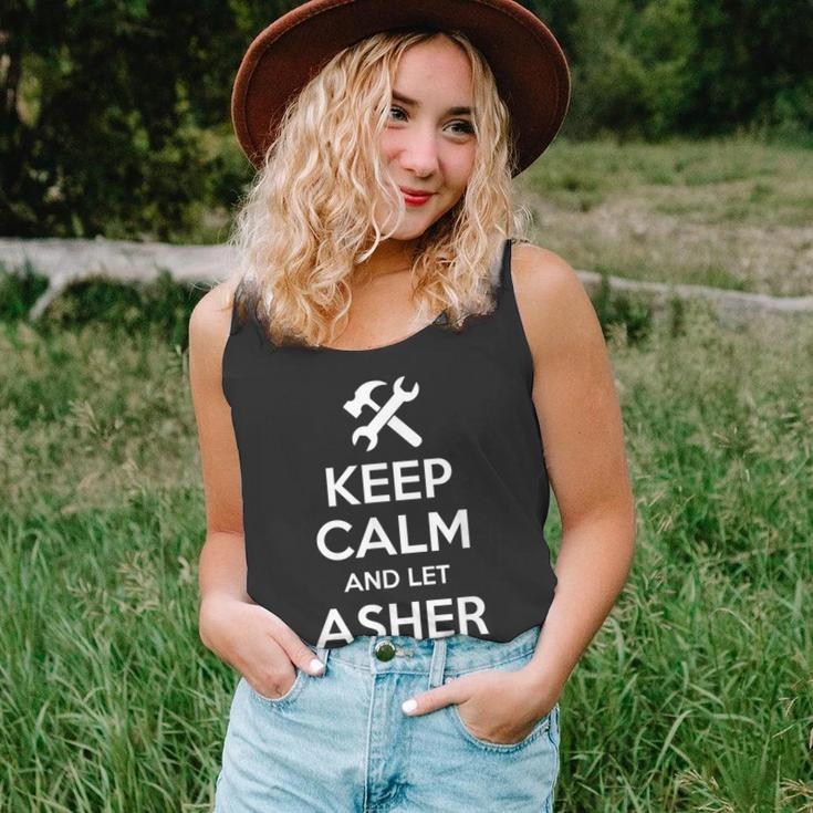 Asher Fix Quote Funny Birthday Personalized Name Gift Idea Unisex Tank Top