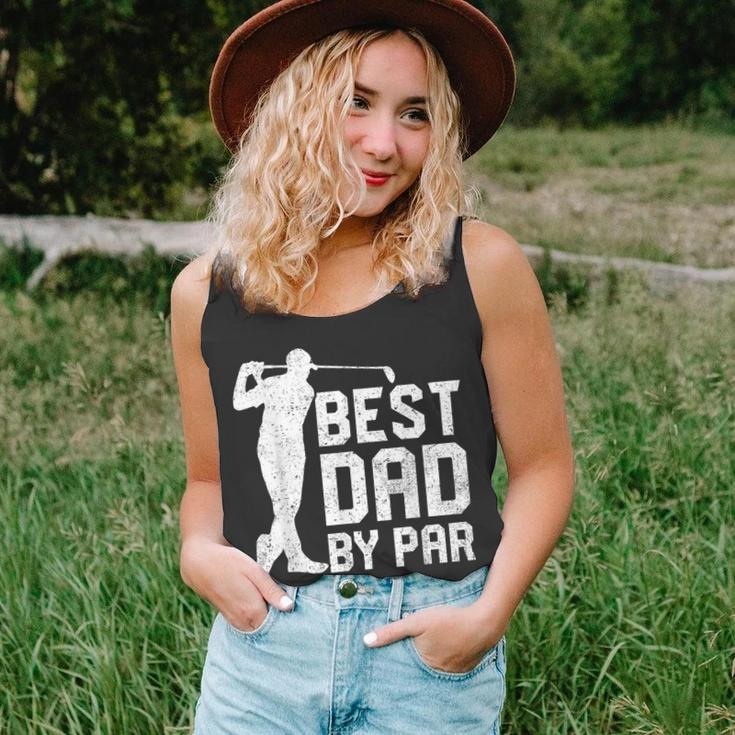 Best Dad By Par Fathers Day Golf Lover Gift Unisex Tank Top