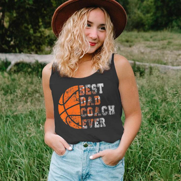 Best Dad Coach Ever Fathers Day Basketball Dad Gift Unisex Tank Top