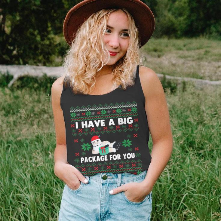 I Have A Big Package For You Christmas Ugly Sweater Tank Top
