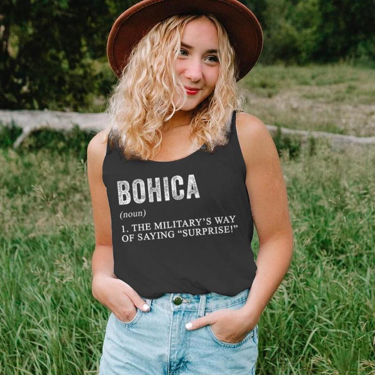 Bohica Definition Funny Phonetic Alphabet Military Humor Unisex Tank Top