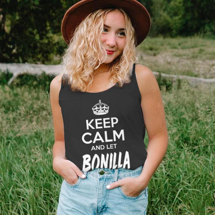 Bonilla Name Gift Keep Calm And Let Bonilla Handle It Unisex Tank Top
