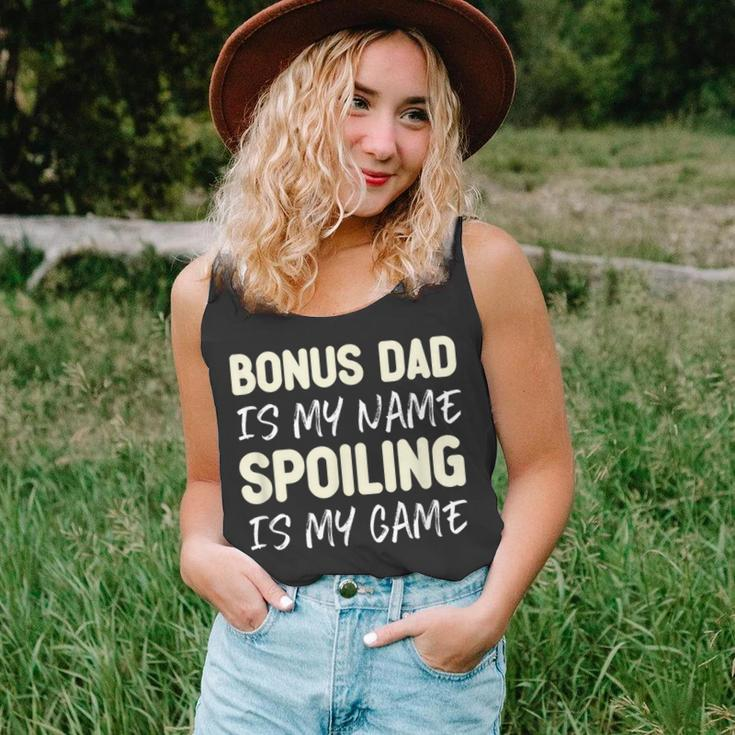 Bonus Dad Is My Name Spoiling Is My Game Funny Unisex Tank Top