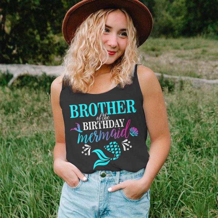 Brother Of The Birthday Mermaid Matching Family Unisex Tank Top