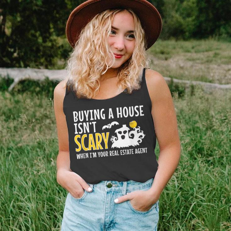 Buying A House Isnt Scary Real Estate Agent Halloween Unisex Tank Top