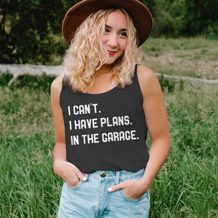 I Cant I Have Plans In The Garage Mechanics Tank Top