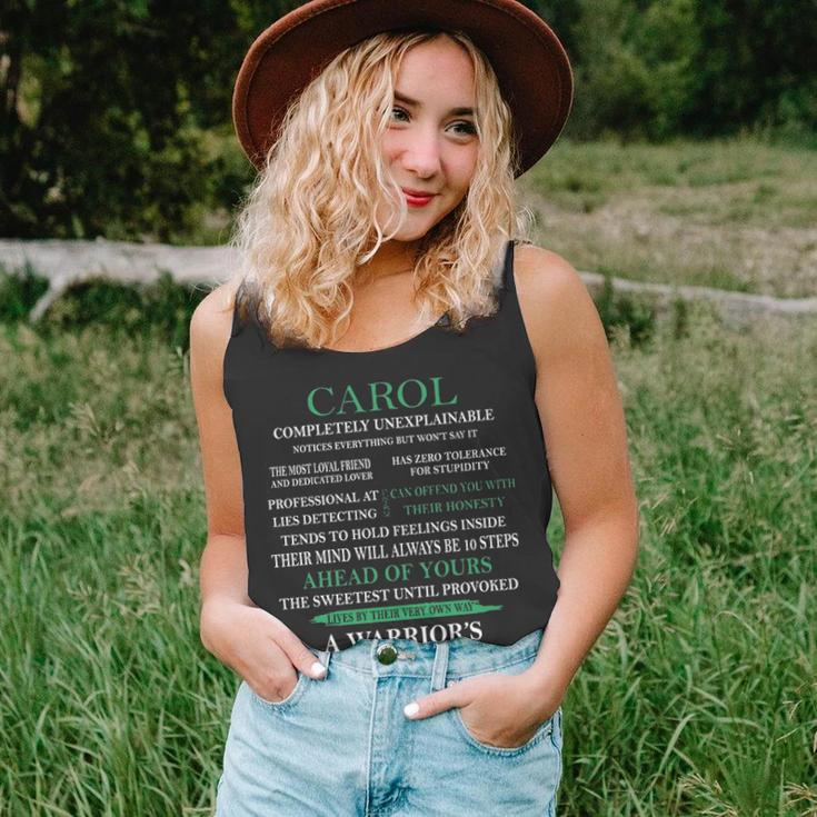 Carol Name Gift Carol Completely Unexplainable Unisex Tank Top