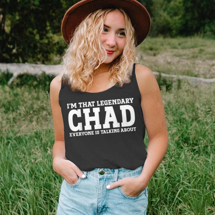Chad Personal Name First Name Funny Chad Unisex Tank Top