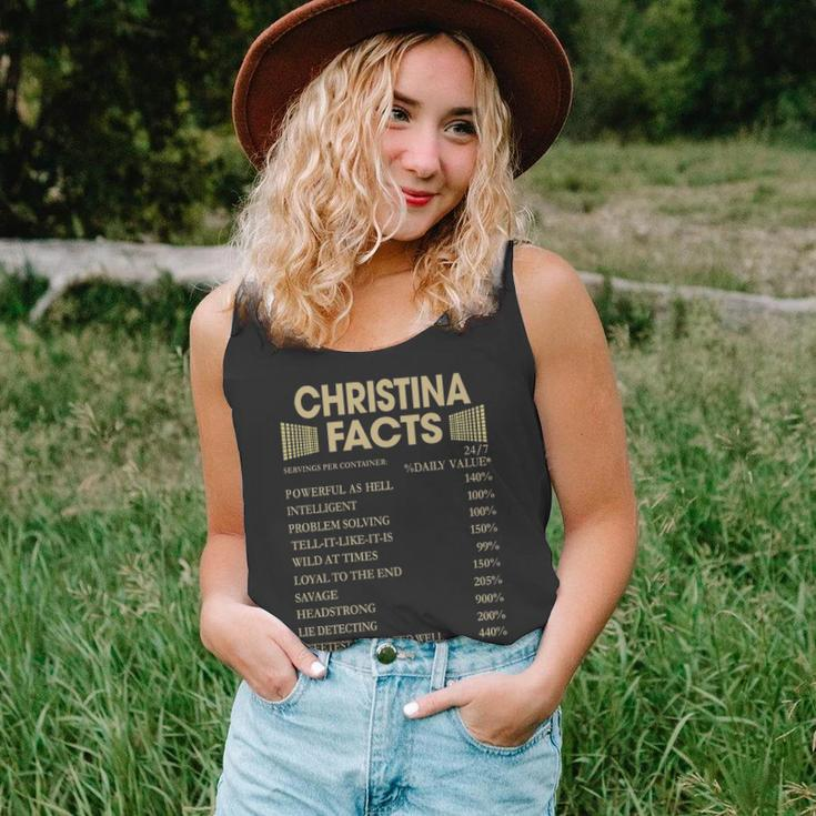 Christina Name Gift Christina Facts Unisex Tank Top