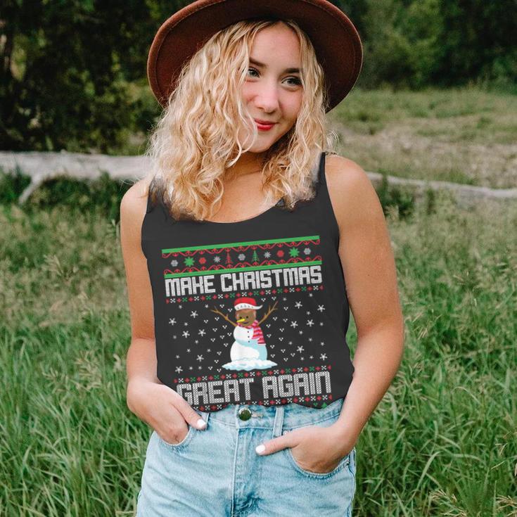 Make Christmas Great Again Ugly Christmas Sweater Snowman Tank Top Make Christmas Great Again Ugly Christmas Sweater Snowman Tank Top