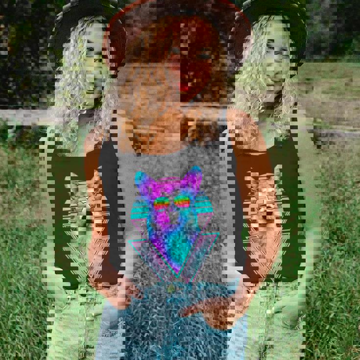 Corgi Dog With Sunglasses Vintage Retro Vaporwave Beach Vibe Tank Top Corgi Dog With Sunglasses Vintage Retro Vaporwave Beach Vibe Tank Top