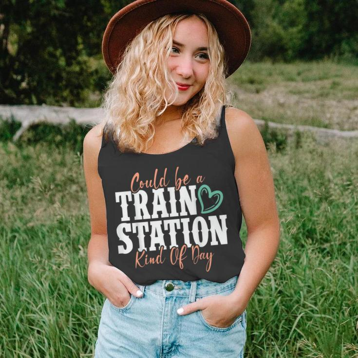Could Be A Train Station Kind Of Day Unisex Tank Top