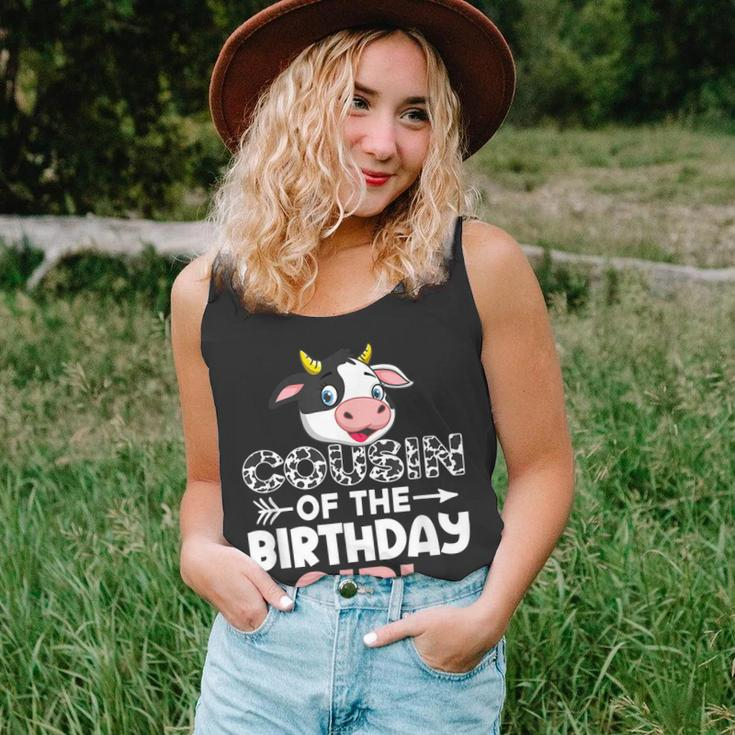 Cousin Of The Birthday Girl Cows Farm Cow Cousin Unisex Tank Top