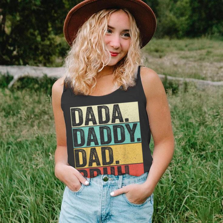 Dada Daddy Dad Bruh Husband Men Fathers Day Funny Father Unisex Tank Top