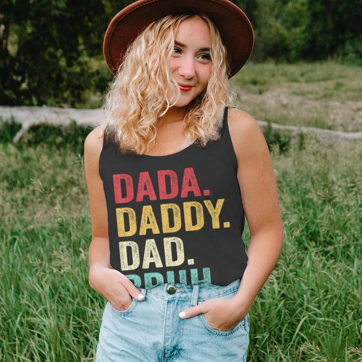 Dada Daddy Dad Bruh Men Fathers Day Vintage Funny Father Unisex Tank Top