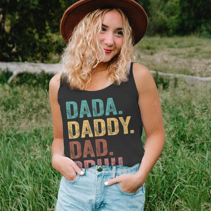 Dada Daddy Dad Bruh Vintage Funny Fathers Day Unisex Tank Top