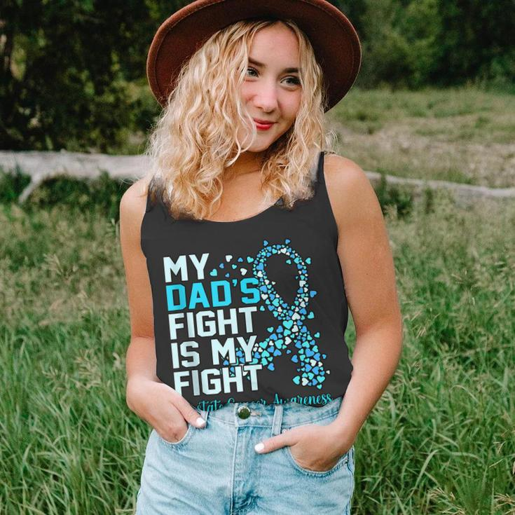 Dads Fight Is My Fight Prostate Cancer Awareness Graphic Unisex Tank Top